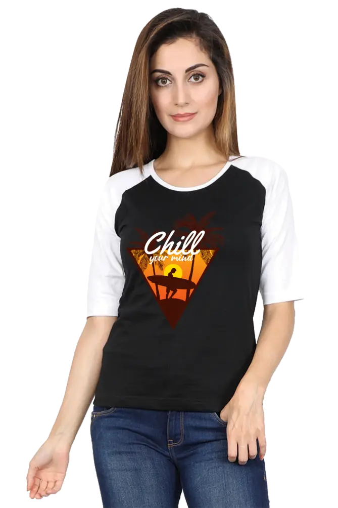 Raglan T-shirt (Black, S)